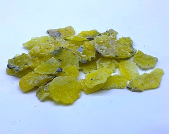 Beautiful Yellow Brucite Specimens 109 Grams