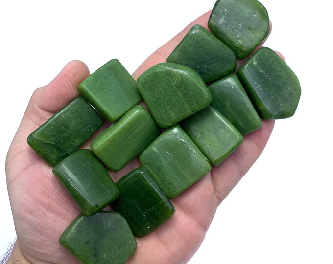 215g Best Quality Green Tremolite Tumbles, Green Tremolite, Tremolite Stone, Tremolite Stone Tumbles, Tremolite Crystal Tumbles, Crystals