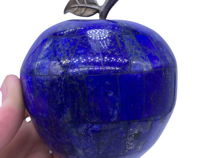 Great Quality Lapis Lazuli Decoration Apple -  Lapis Apple -  Lapis Lazuli Apple -  Lapis Apple Stone -  Lapis Lazuli 630 Grams