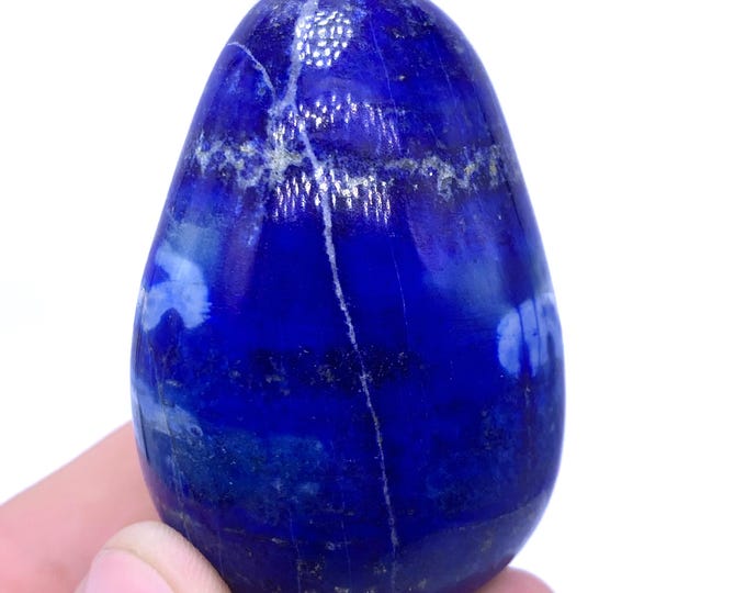 195g Top Quality Blue Color Lapis Lazuli Egg - Lapis Egg - Lapis Lazuli Egg - Lapis Egg - Lapis Stone Egg - Lapis Lazuli Crystal Egg - Lapis