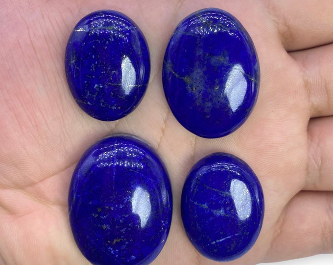 65 Grams Amazing Quality Lapis Lazuli Blue Clour Cabochons