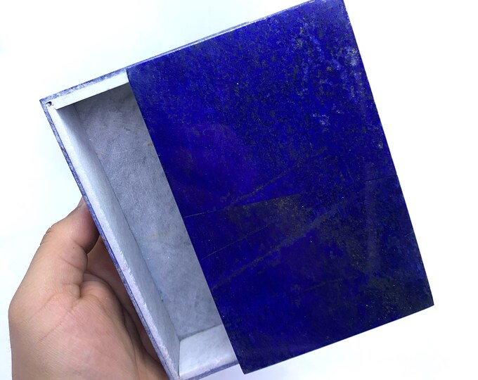 Stunning Lapis Lazuli Box - Lapis Lazuli Box - Blue Lapis Lazuli Box - Blue Lapis Box - Lapis Box - Lapis Jewelry Box - Lapis Decoration Box
