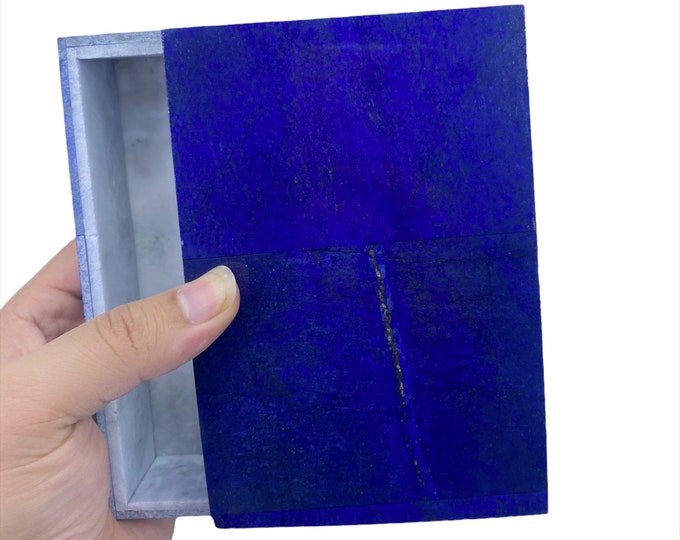 600g - Lapis Lazuli Box - Lapis Lazuli Box - Blue Lapis Lazuli Box - Blue Lapis Box - Lapis Box - Lapis Jewelry Box - Lapis Decoration Box