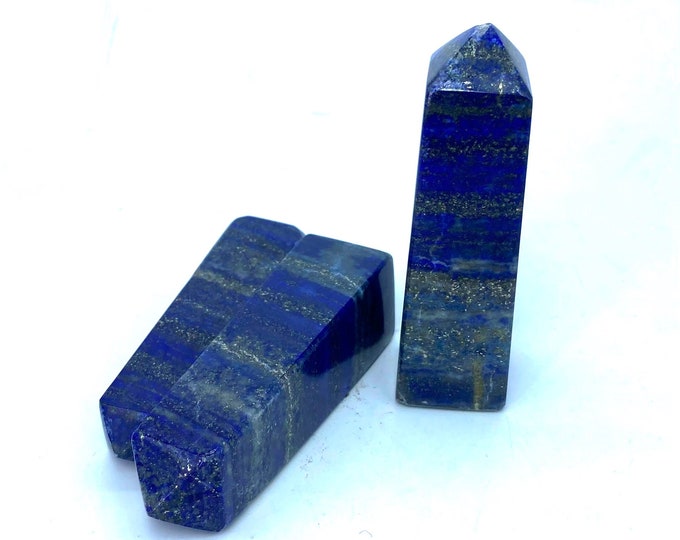 410 Grams Beautiful Lapis Lazuli Big Tower - Lapis Tower - Lapis Lazuli Obelisk - Lapis Obelisk - Lapis Lazuli Tower - Lapis Stone Tower