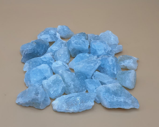 Amazing Quality Blue Color Rough Aqumarine - Blue Aquamarine - Aquamarine Stone 300 Grams