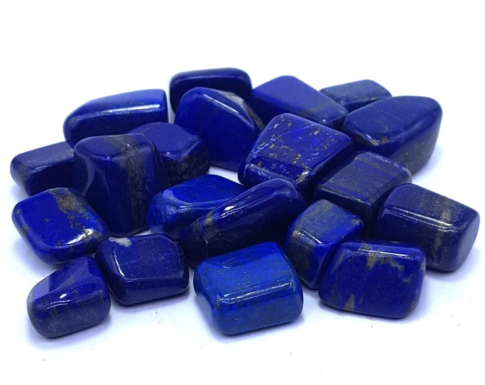 Beautiful Lapis Lazuli Tumbles - Lapis Tumbles - Lapis Stone Lapis Crystals Lapis Lazuli Tumble - Lapis Tumbles 465 Grams