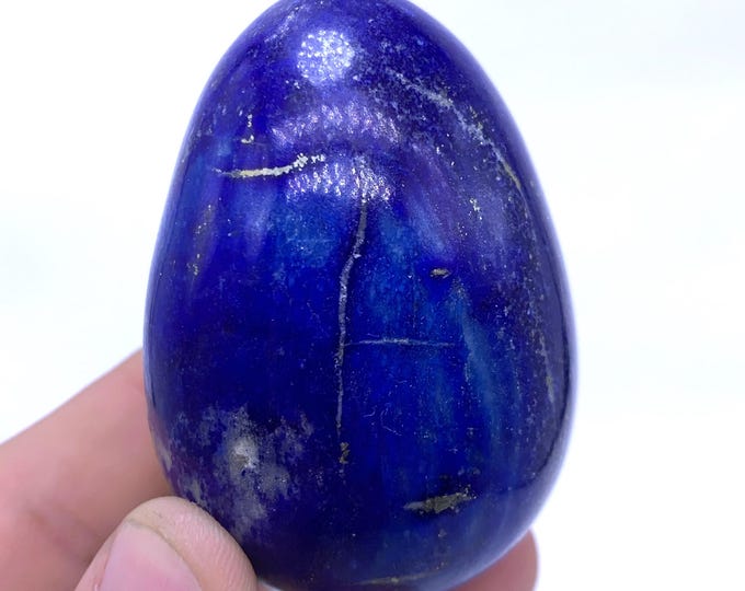 212g Top Quality Blue Color Lapis Lazuli Egg - Lapis Egg - Lapis Lazuli Egg - Lapis Egg - Lapis Stone Egg - Lapis Lazuli Crystal Egg - Lapis