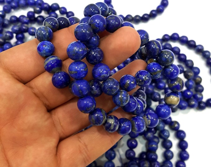 Lapis Lazuli Beads Bracelet - Lapis Lazuli - Lapis Bracelet - Lapis Blue Bracelet - Lapis Lazuli Bracelet - Blue Lapis Bracelet - Lapis
