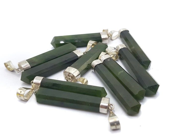 45g Best Quality Transparent Nephrite Jade Pendants, Nephrite Jade Pendants, Nephrite Jade Crystals, Nephrite Jade, Jade Pendants, 10 Pcs