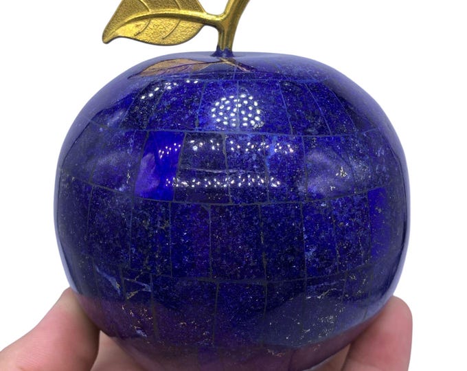 A+++Top Quality Lapis Lazuli Decoration Apple -  Lapis Apple -  Lapis Lazuli Apple -  Lapis Apple Stone -  Lapis Lazuli 1 Kg