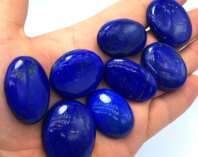 Top Quality Lapis Lazuli Cabochons - Lapis Cabochons - Lapis Jewellery Cabochons - Lapis Lazuli Stone - Lapis Crystals 110 Grams