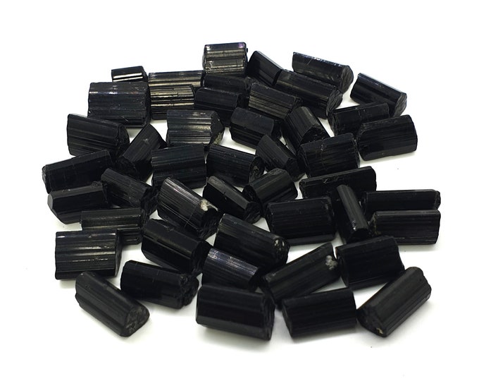 Beautiful Lustrous Black Tourmaline Crystals 100 Grams