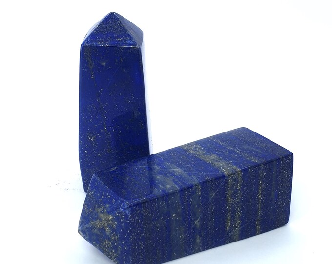 475 Grams Beautiful Blue Lapis Lazuli Towers - Lapis Lazuli Obelisks