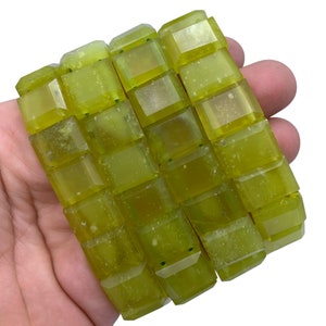 Top Quality Yellow Serpentine Bracelet - Serpentine Bracelet - Serpentine - Yellow Serpentine - Serpentine Beads Bracelet - Serpentine Stone