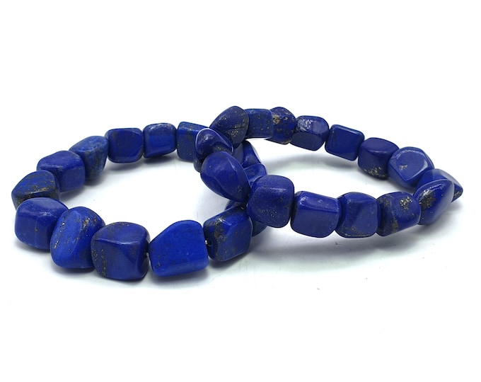 98g - Lapis Lazuli Tumbled Beads Bracelets - Lapis Tumbled Bracelet - Lapis Bracelet - Lapis Tumbles Bracelet - Lapis Blue Bracelet - Lapis