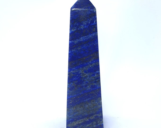 460 Grams Beautiful Blue Lapis Lazuli Tower 140x40mm
