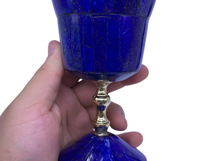 A+++Top Quality Lapis Lazuli Decoration Glass -  Lapis Glass -  Lapis Lazuli Glass -  Lapis Stone Glass -  Lapis Lazuli 330 Grams