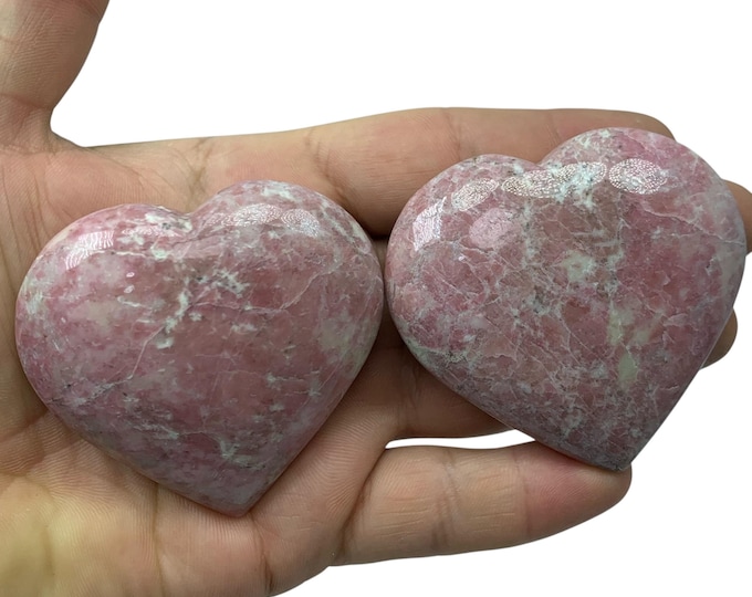 Best Quality Polished Red Rhodochrosite Heart Crystal, Heart Gemstone