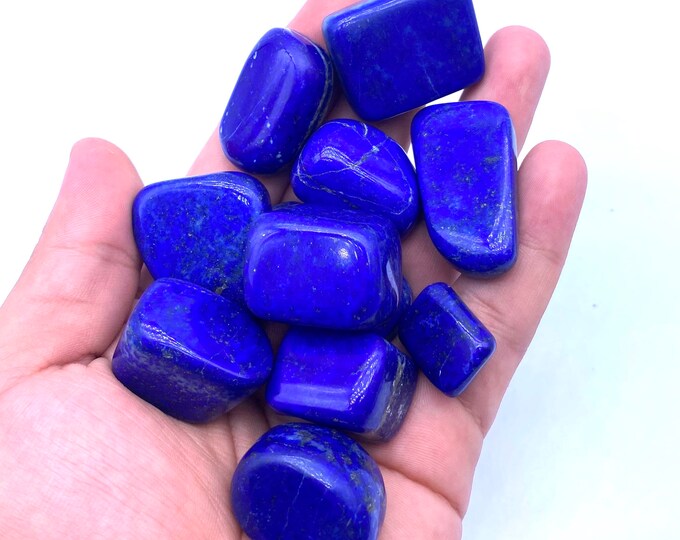 250g Lapis Lazuli Tumbles - Lapis Lazuli - Lapis Tumbles - Lapis Blue Tumbles - Blue Lapis Tumbles - Lapis Lazuli - Lapis Stone Tumbles