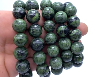 Amazing Quality Green Color Serpentine Beads Bracelets - Serpentine Stone - Serpetine Bracelet - Green Serpentine Beads Bracelets