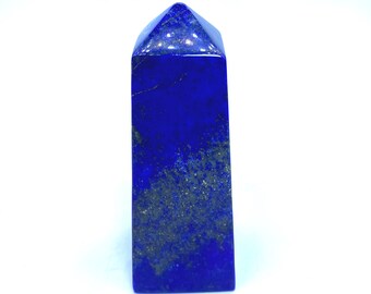 Polished Lapis Lazuli Tower Obelisk - Afghanistan (520 Grams)