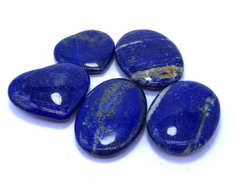 Great Quality Blue Color Lapis Lazuli Massages - Palms - Lapis Crystals - Lapis Lazuli Massages - Lapis Lazuli Palm Crystals 260 Grams