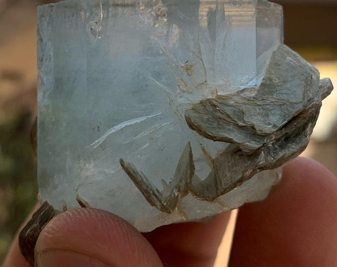 Beautiful Blue Color Aquamarine Specimen - Aquamarine Stone - Specimen - Blue Aquamarine Crystal - Aquamarine Specimen - Aquamarine