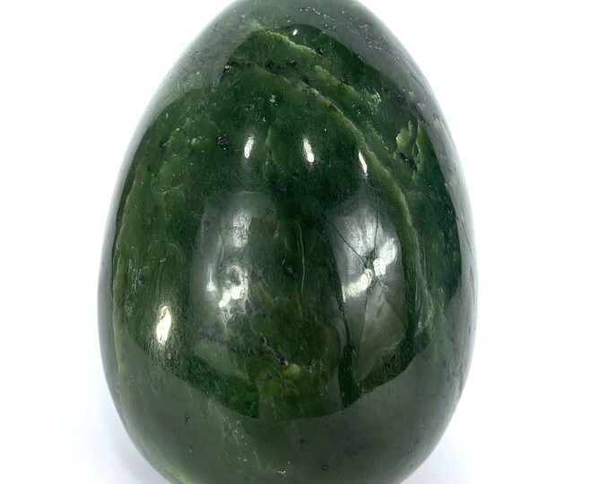 2130 Grams Great Quality Green Color Nephrite Jade Egg - Nephrite Jade - Jade Egg - Nephrite Jade Egg Stone