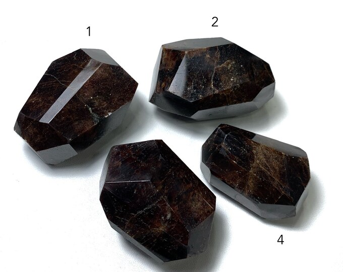 Beautiful Lustrous Almandine Red Faceted Garnet -  Almandine Garnet -  Faceted Almandine Garnet -  Polished Almandine Garnet -  Garnet