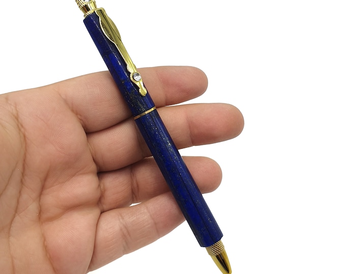 Amazing Quality Lapis Lazuli Pen, Lapis Pen, Lapis Lazuli Stone Pen, Blue Lapis Pen, Lapis Lazuli Blue Pen, Lapis Decoration Pen, 25 Grams
