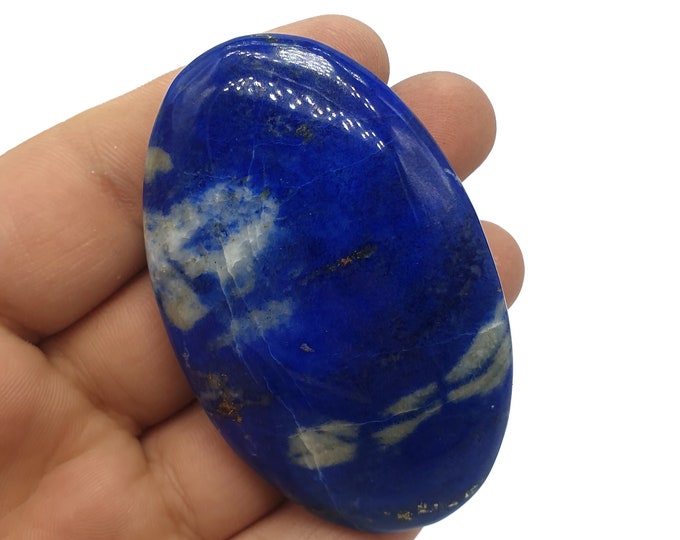 Beautiful Blue Color Lapis Lazuli Massage - Lapis Palms - Lapis Lazuli Massage - Lapis Crystal - Lapis Palm 80 Grams