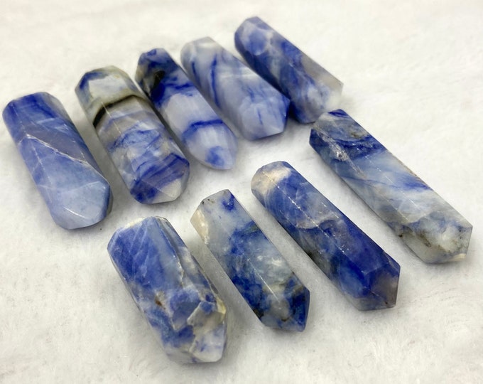 9 Pcs Afghanite Crystals - Afghanite - Afghanite Crystal - Blue Afghanite Crystals - Afghanite Points - Blue Afghanite - Afghanite Crystals