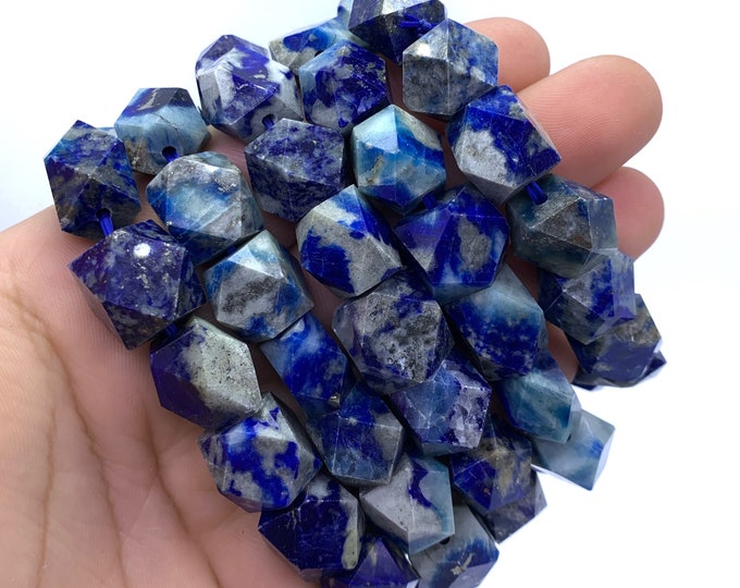 Beautiful Blue Color Afghanite Big Size Fluorscent Faceted Bracelets,Afghanite Stone, Tumble Bracelets,Blue Afghanite,Afghanite Bracelets