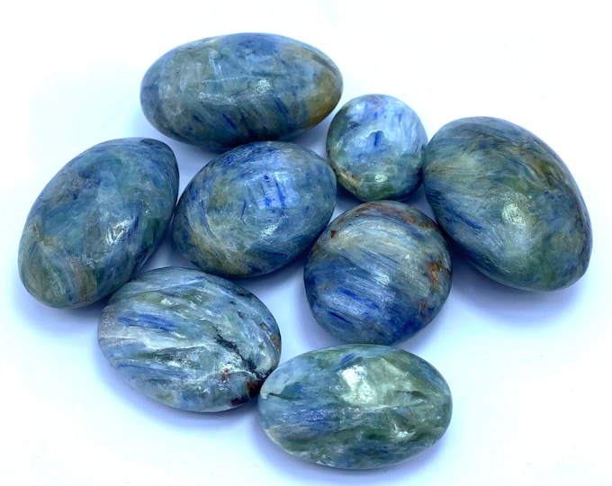 Beautiful Blue Kyanite Palm Stones -  Kyanite Palms -  Kyanite Palms -  Blue Kyanite -  Kyanite Stone 655 Grams