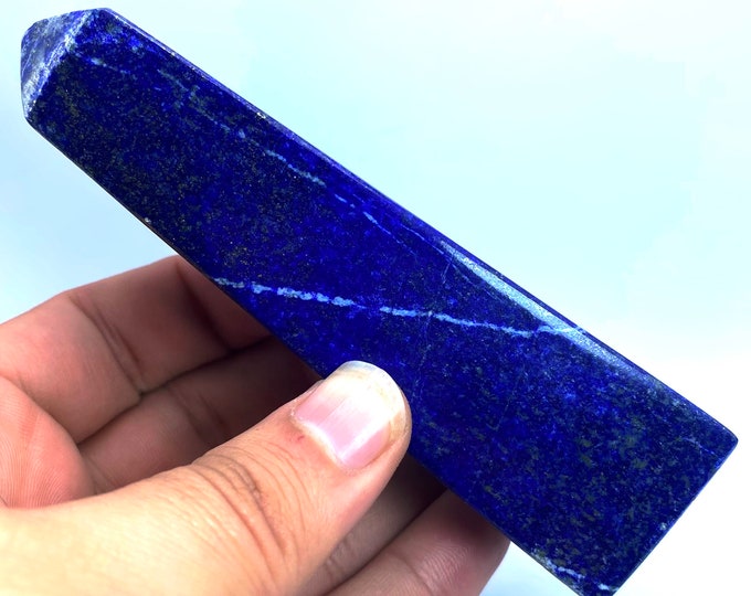 250 Grams Beautiful Quality Blue Lapis Lazuli Tower - Obelisk - Lapis Lazuli Tower - Crystal - Lapis Crystal