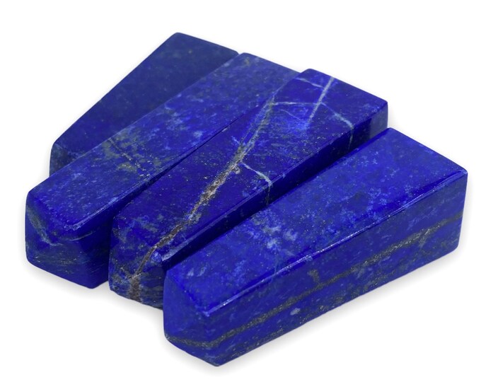 4 Pcs Great Quality Lapis Lazuli Towers - Obelisks 315 Grams