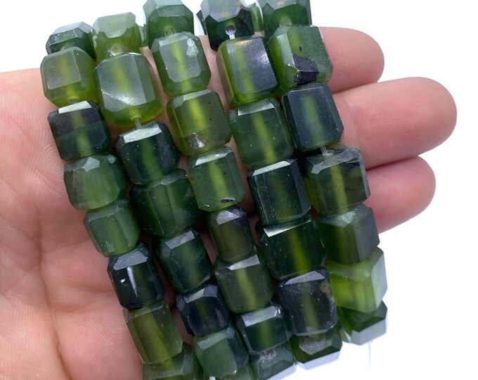 Amazing Quality Green ColorTransparent SerpentineTumble Bracelet - Serpentine Stone - Serpetine Bracelet - Green Serpentine Bracelet