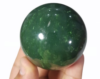 Beautiful High Quality Nephrite Jade 58 mm Sphere / Ball