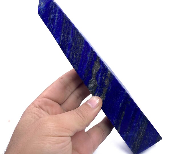 545 Grams Beautiful Lapis Lazuli Big Tower - Lapis Tower - Lapis Lazuli Obelisk - Lapis Obelisk - Lapis Lazuli Tower - Lapis Stone Tower,