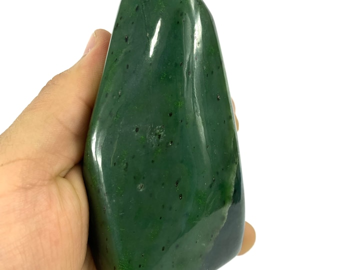 Great Quality Green Nephrite Jade Free Form - Nephrite Jade Displays - Nephrite Jade Stone - Green Nephrite Free Form - Nephrite Jade