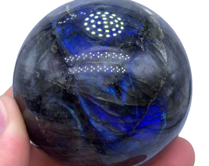 490g Best Blue Color Labradorite Sphere - Labradorite Ball - Labradorite Stone Ball - Labradorite Ball - Labradorite Stone - Labradorite
