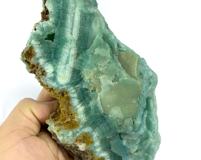 855g Beautiful Blue Color Smithsonite Specimen  - Blue Smithsonite - Smithsonite Stone - Aragonite Specimen Stone
