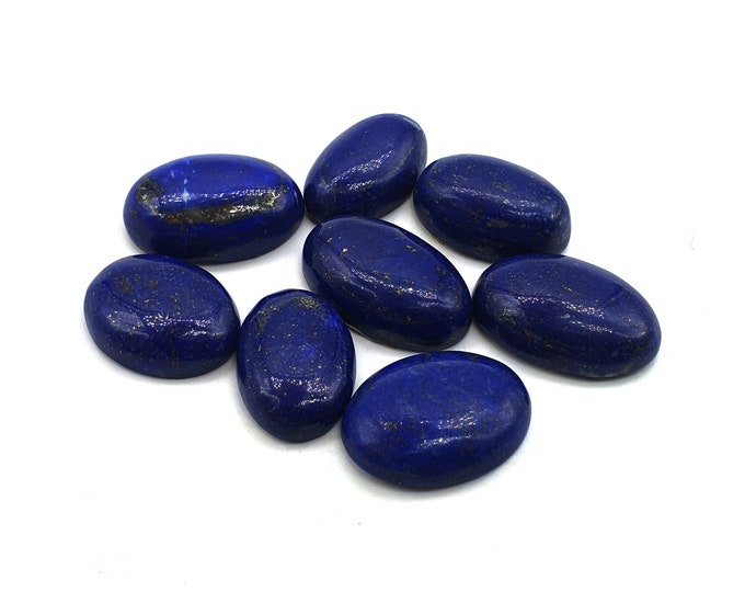 Blue Lapis Lazuli Beautiful Quality Oval Cabochons 63 Grams