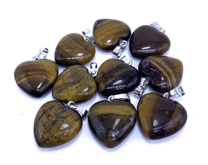 Best Quality Tiger Eye Heart Pendant - Tiger Eye - Tiger Eye Pendants - Tiger Eye Pendant - Tiger Eye - Tiger Eye Stone - Tiger Eye Heart