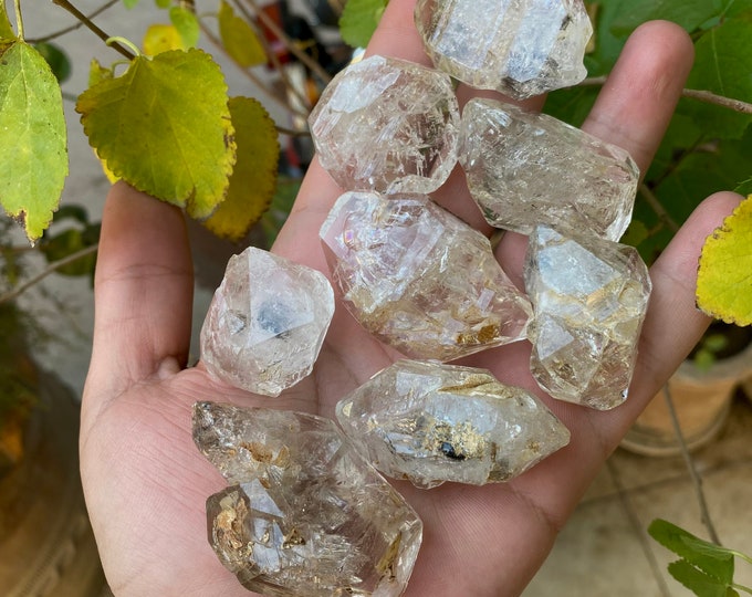 Beautiful Big Size Clean Termenated Herkimer  Window quartz Crystals 230 Grams