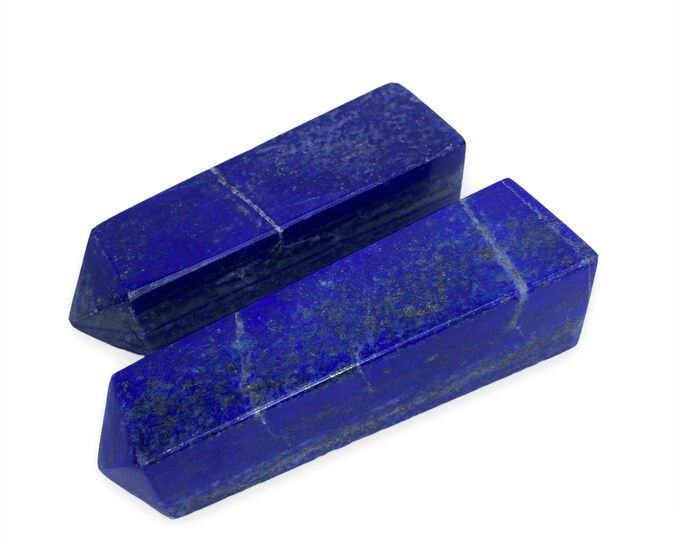 290 Grams Beautiful Blue Lapis Lazuli Towers - Lapis Lazuli Obelisks 2 Pcs