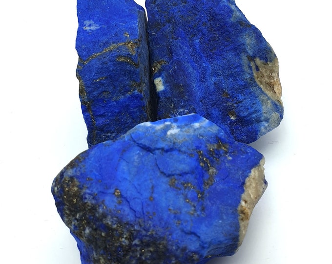 740 Grams Beautiful Lapis Lazuli Mine 3 Pieces