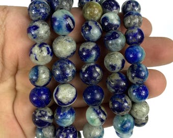 Beautiful Blue Fluorescent Sodalite Beads Bracelet, Blue Sodalite, Blue Sodalite Bracelet, Sodalite Beads Bracelet, Sodalite Bracelet