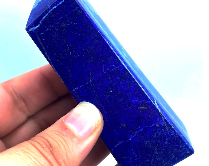 205 Grams Amazing Quality Blue Lapis Lazuli Tower - Obelisk - Lapis Lazuli Tower - Crystal - Lapis Crystal
