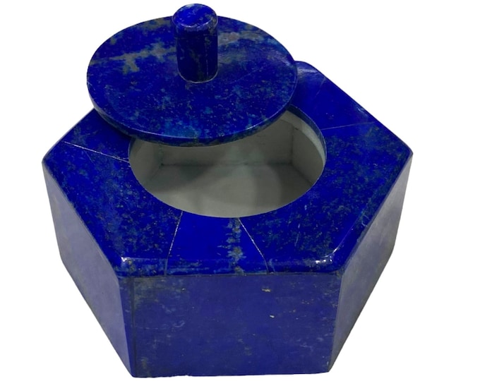 Lapis Lazuli Beautiful Blue Box -  Lapis Box -  Lapis Lazuli Box -  Lapis Stone Box -  Lapis Jewelry Box -  360 Grams